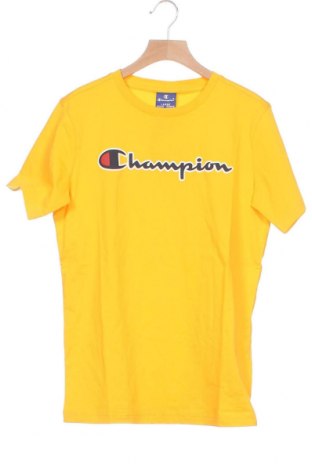 Dziecięcy T-shirt Champion, Rozmiar 11-12y/ 152-158 cm, Kolor Żółty, Bawełna, Cena 77,96 zł