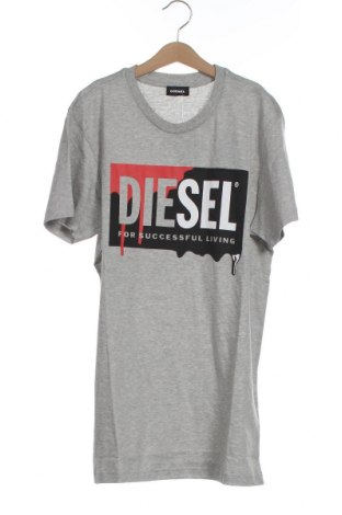 Детска тениска Diesel, Размер 15-18y/ 170-176 см, Цвят Сив, Памук, Цена 39,16 лв.