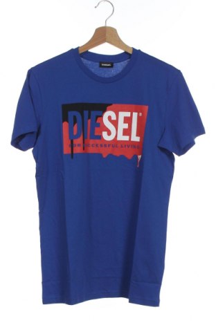 Παιδικό μπλουζάκι Diesel, Μέγεθος 15-18y/ 170-176 εκ., Χρώμα Μπλέ, Βαμβάκι, Τιμή 20,65 €