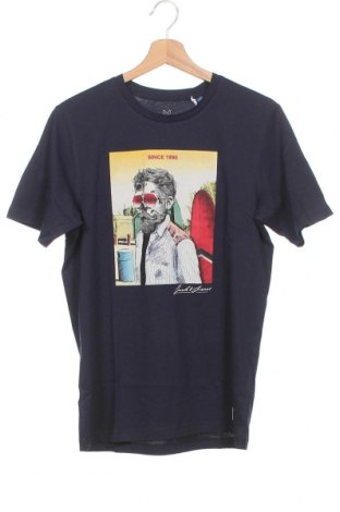 Kinder T-Shirt Jack & Jones, Größe 15-18y/ 170-176 cm, Farbe Blau, Baumwolle, Preis 16,08 €