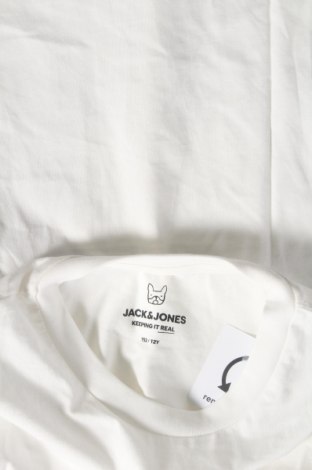 Детска тениска Jack & Jones, Размер 11-12y/ 152-158 см, Цвят Бял, Памук, Цена 27,00 лв.