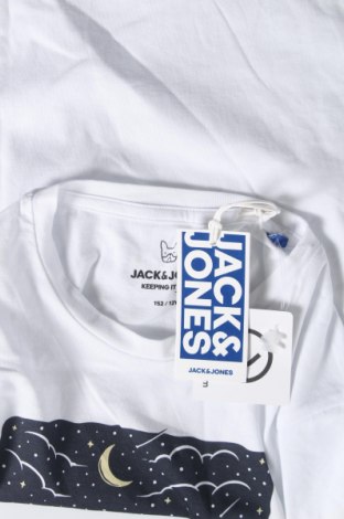 Детска тениска Jack & Jones, Размер 11-12y/ 152-158 см, Цвят Бял, Памук, Цена 29,25 лв.