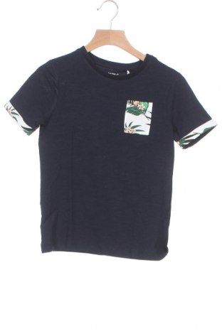 Детска тениска Name It, Размер 7-8y/ 128-134 см, Цвят Син, 95% памук, 5% еластан, Цена 20,80 лв.