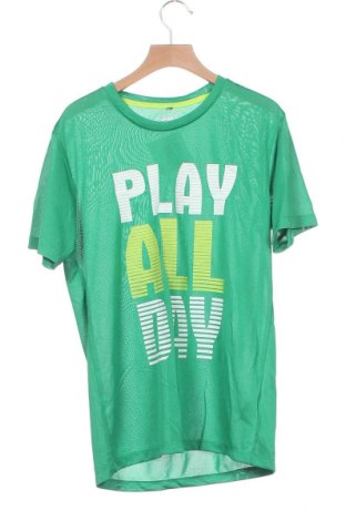 Tricou pentru copii Sports, Mărime 12-13y/ 158-164 cm, Culoare Verde, Poliester, Preț 102,79 Lei
