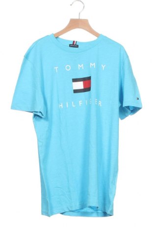 Детска тениска Tommy Hilfiger, Размер 15-18y/ 170-176 см, Цвят Син, Памук, Цена 48,30 лв.