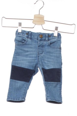 Dětské džíny  H&M, Velikost 3-6m/ 62-68 cm, Barva Modrá, 69% bavlna, 30% polyester, 1% elastan, Cena  462,00 Kč