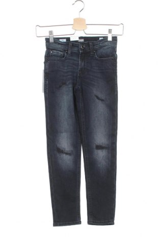 Dziecięce jeansy Jack & Jones, Rozmiar 7-8y/ 128-134 cm, Kolor Niebieski, 91% bawełna, 7% poliester, 2% elastyna, Cena 157,93 zł