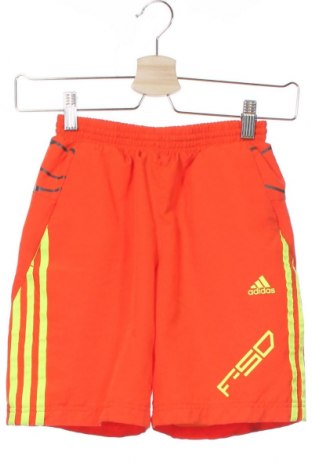 Παιδικό κοντό παντελόνι Adidas, Μέγεθος 8-9y/ 134-140 εκ., Χρώμα Πορτοκαλί, Πολυεστέρας, Τιμή 14,85 €
