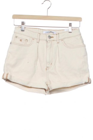 Παιδικό κοντό παντελόνι Calvin Klein, Μέγεθος 15-18y/ 170-176 εκ., Χρώμα Εκρού, 99% βαμβάκι, 1% ελαστάνη, Τιμή 39,33 €