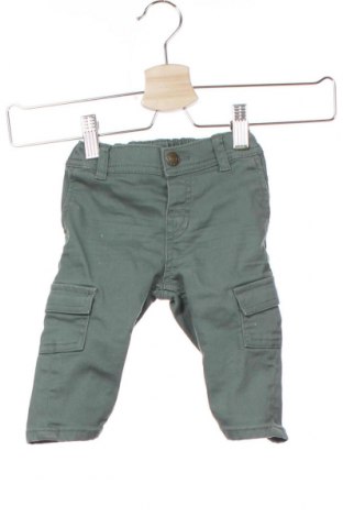 Dziecięce spodnie H&M, Rozmiar 3-6m/ 62-68 cm, Kolor Zielony, 70% bawełna, 27% poliester, 3% elastyna, Cena 89,56 zł