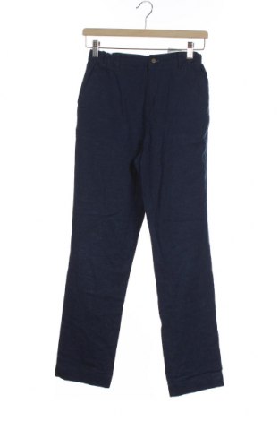 Παιδικό παντελόνι Marks & Spencer, Μέγεθος 13-14y/ 164-168 εκ., Χρώμα Μπλέ, 52% λινό, 48% βαμβάκι, Τιμή 5,69 €