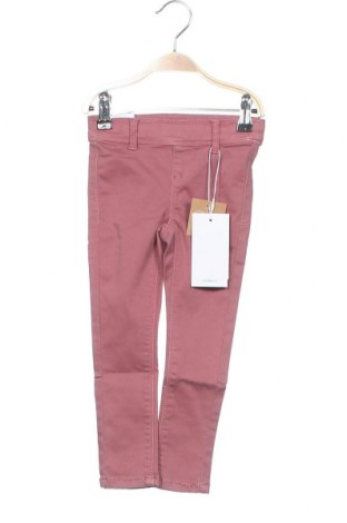 Pantaloni pentru copii Name It, Mărime 2-3y/ 98-104 cm, Culoare Mov deschis, 56% bumbac, 39% poliester, 5% elastan, Preț 104,77 Lei