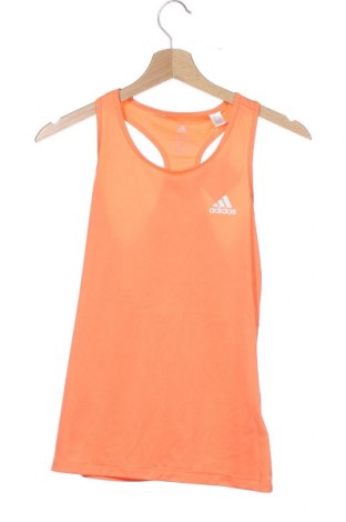 Μπλουζάκι αμάνικο παιδικό Adidas, Μέγεθος 12-13y/ 158-164 εκ., Χρώμα Πορτοκαλί, Πολυεστέρας, Τιμή 18,80 €