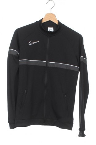 Детско спортно горнище Nike, Размер 12-13y/ 158-164 см, Цвят Черен, 97% полиестер, 3% еластан, Цена 55,30 лв.