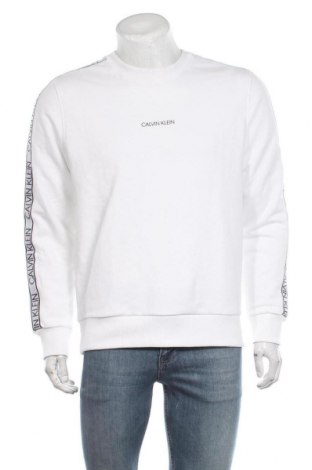 Мъжка блуза Calvin Klein, Размер M, Цвят Бял, Памук, Цена 139,30 лв.