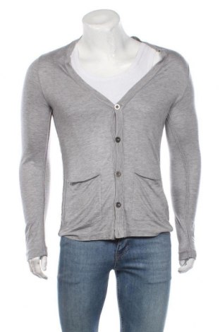 Jachetă tricotată de bărbați H&M, Mărime S, Culoare Gri, 70%acril, 20% modal, 10% lână, Preț 87,50 Lei