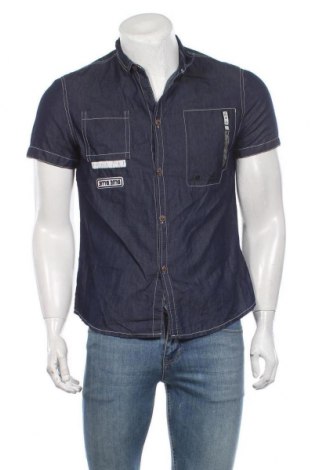 Ανδρικό πουκάμισο, Μέγεθος L, Χρώμα Μπλέ, Τιμή 15,59 €
