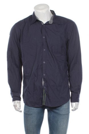 Ανδρικό πουκάμισο Angelo Litrico, Μέγεθος XL, Χρώμα Μπλέ, 65% πολυεστέρας, 35% βαμβάκι, Τιμή 16,89 €