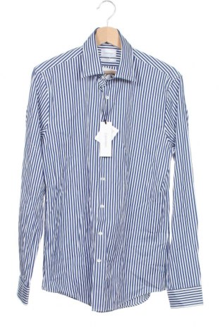 Мъжка риза Calvin Klein, Размер M, Цвят Син, Памук, Цена 112,77 лв.