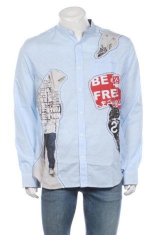 Pánska košeľa  Desigual, Veľkosť XL, Farba Modrá, Bavlna, Cena  51,24 €