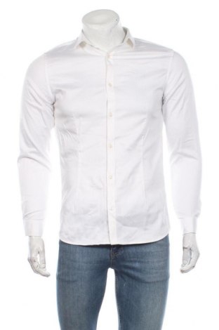 Мъжка риза Premium By Jack & Jones, Размер M, Цвят Бял, 98% памук, 2% еластан, Цена 39,00 лв.
