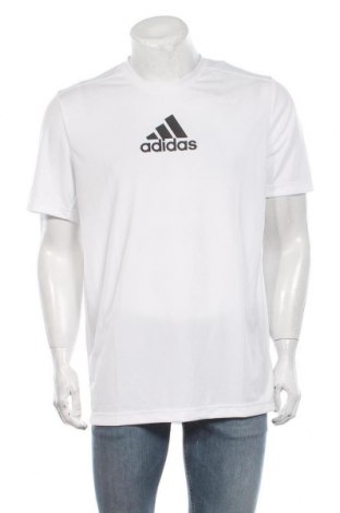 Мъжка тениска Adidas, Размер L, Цвят Бял, Полиестер, Цена 41,40 лв.