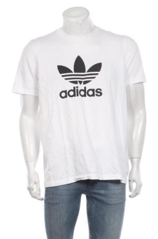 Мъжка тениска Adidas Originals, Размер L, Цвят Бял, Памук, Цена 38,40 лв.