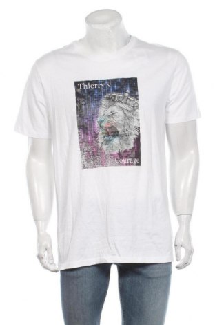 Мъжка тениска Anko, Размер L, Цвят Бял, Памук, Цена 33,60 лв.
