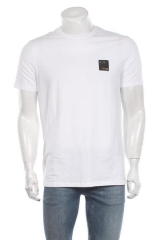 Herren T-Shirt Armani Exchange, Größe L, Farbe Weiß, 95% Baumwolle, 5% Elastan, Preis 44,95 €