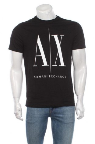 Tricou de bărbați Armani Exchange, Mărime M, Culoare Negru, Bumbac, Preț 200,99 Lei
