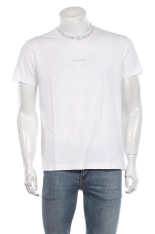 Męski T-shirt Calvin Klein Jeans, Rozmiar M, Kolor Biały, Bawełna, Cena 154,20 zł