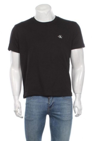 Мъжка тениска Calvin Klein Jeans, Размер M, Цвят Черен, Памук, Цена 54,60 лв.