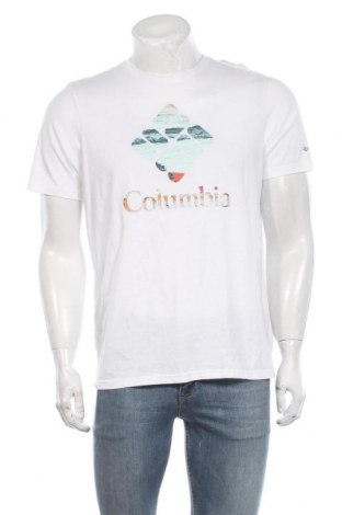 Męski T-shirt Columbia, Rozmiar M, Kolor Biały, Bawełna, Cena 78,90 zł