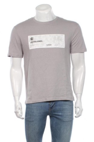 Мъжка тениска Core By Jack & Jones, Размер S, Цвят Сив, Памук, Цена 16,17 лв.