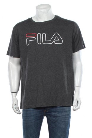 Мъжка тениска FILA, Размер XL, Цвят Сив, Полиестер, памук, Цена 61,95 лв.