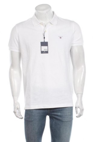 Herren T-Shirt Gant, Größe L, Farbe Weiß, 100% Baumwolle, Preis 46,00 €