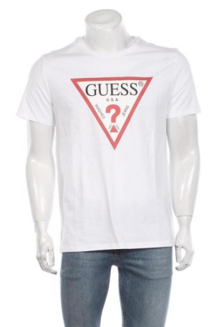Pánské tričko  Guess, Velikost XL, Barva Bílá, Bavlna, Cena  791,00 Kč
