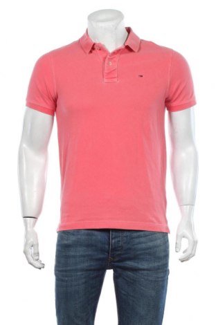Мъжка тениска Hilfiger Denim, Размер S, Цвят Розов, Памук, Цена 38,00 лв.
