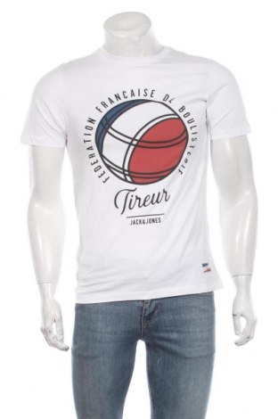 Ανδρικό t-shirt Jack & Jones, Μέγεθος S, Χρώμα Λευκό, Βαμβάκι, Τιμή 15,16 €