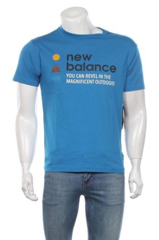 Pánské tričko  New Balance, Velikost S, Barva Modrá, Bavlna, Cena  700,00 Kč