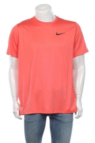 Męski T-shirt Nike, Rozmiar L, Kolor Pomarańczowy, 93% poliester, 7% elastyna, Cena 106,67 zł