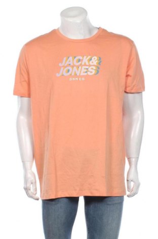 Мъжка тениска Originals By Jack & Jones, Размер XXL, Цвят Оранжев, Памук, Цена 34,30 лв.