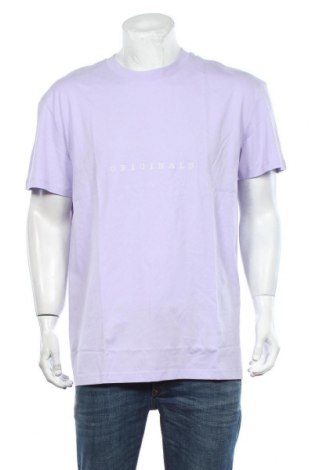 Męski T-shirt Originals By Jack & Jones, Rozmiar XL, Kolor Fioletowy, Bawełna, Cena 82,28 zł
