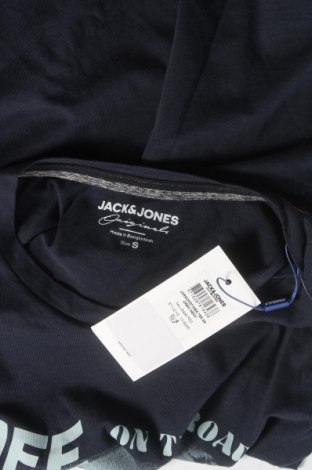 Мъжка тениска Originals By Jack & Jones, Размер S, Цвят Син, Памук, Цена 36,75 лв.