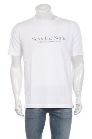 Ανδρικό t-shirt Scotch & Soda, Μέγεθος L, Χρώμα Λευκό, Βαμβάκι, Τιμή 27,53 €