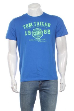 Мъжка тениска Tom Tailor, Размер M, Цвят Син, Памук, Цена 49,00 лв.