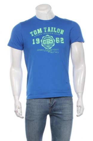 Мъжка тениска Tom Tailor, Размер S, Цвят Син, Памук, Цена 31,85 лв.