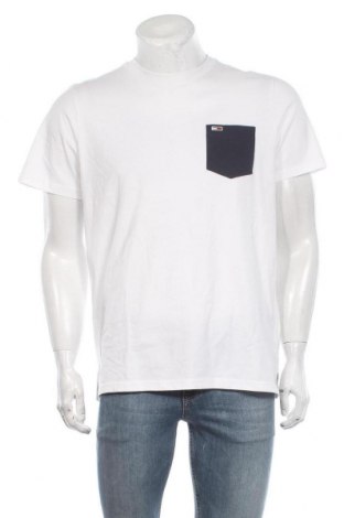 Herren T-Shirt Tommy Hilfiger, Größe L, Farbe Weiß, Baumwolle, Preis 36,70 €