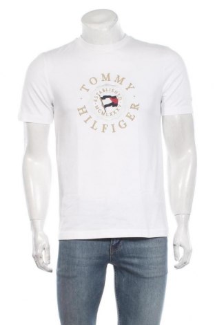 Herren T-Shirt Tommy Hilfiger, Größe S, Farbe Weiß, Baumwolle, Preis 34,64 €