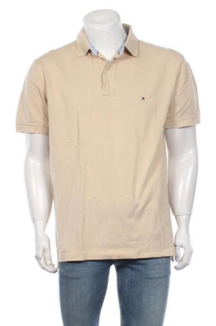 Męski T-shirt Tommy Hilfiger, Rozmiar XL, Kolor Beżowy, 100% bawełna, Cena 140,74 zł